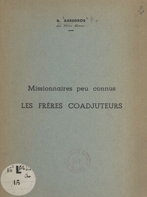 cover image of Missionnaires peu connus